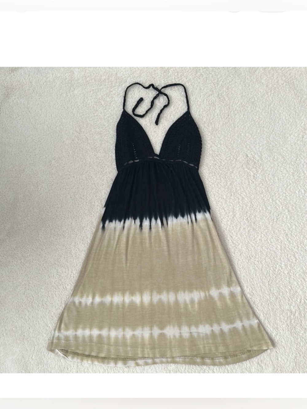 Uluwatu Collection Crochet & Tie-Dye Swim Cover-Up Size S NWT